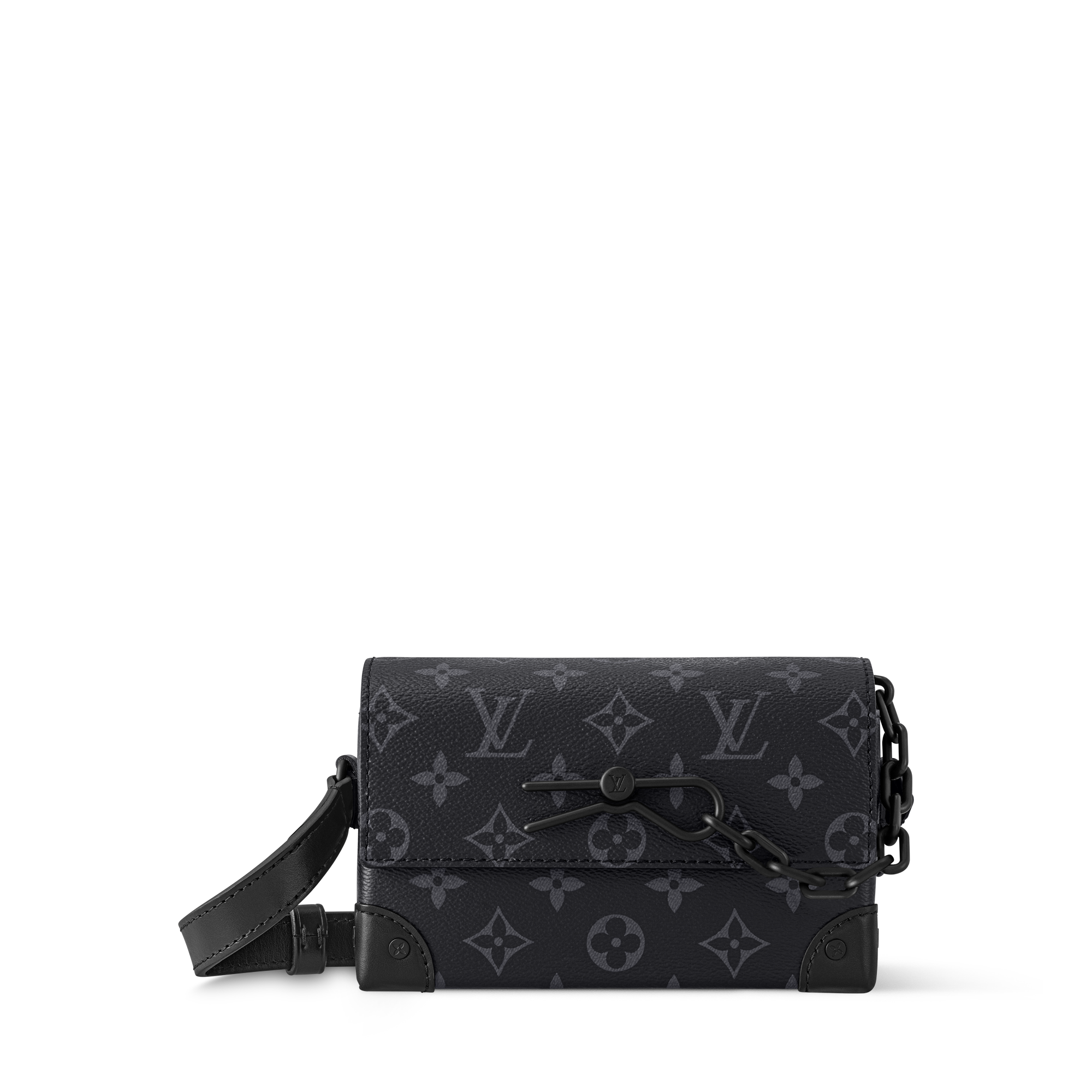 Steamer Wearable Wallet Monogram Macassar Canvas - Men Small
